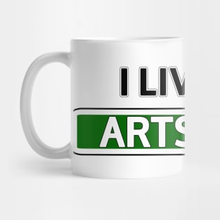 I live on Artsy Ave Mug